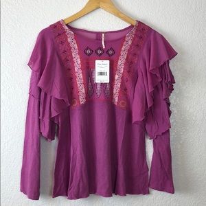 NWT Free People Wisteria Shirt